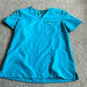 Garde Malade Teal Scrub Top